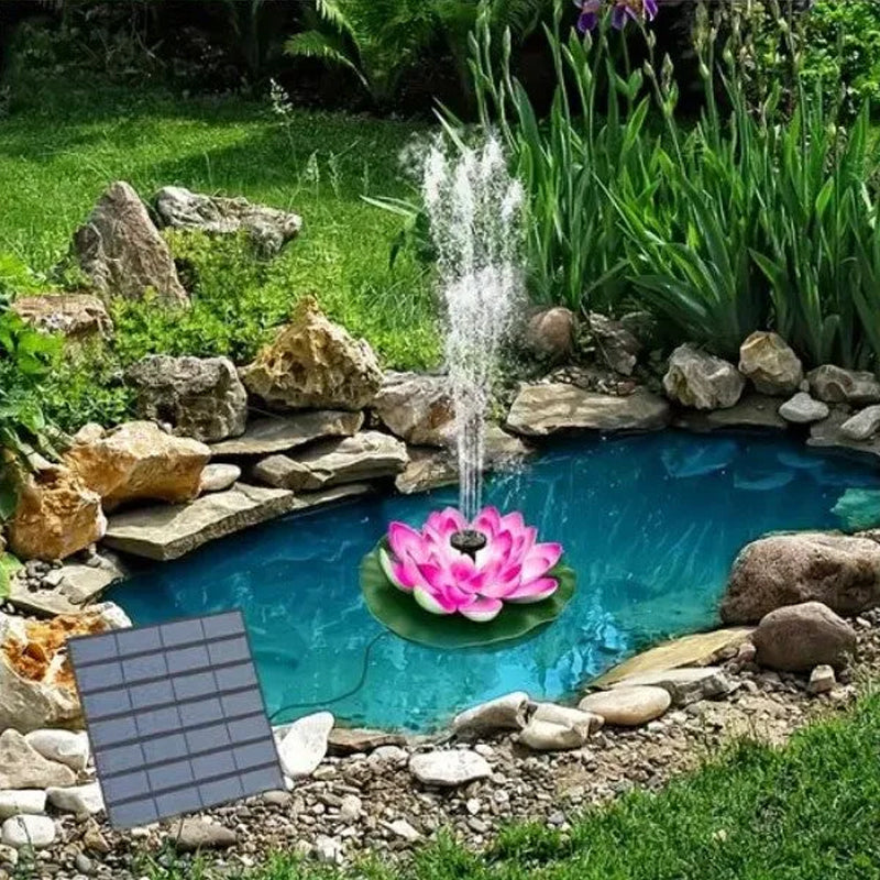 BowLift | Lotus Shaped Solar Fountain Pond Decorative