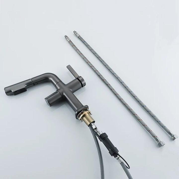 BowLift | Elegant House Brass Aqua View Bathroom Digital Faucet