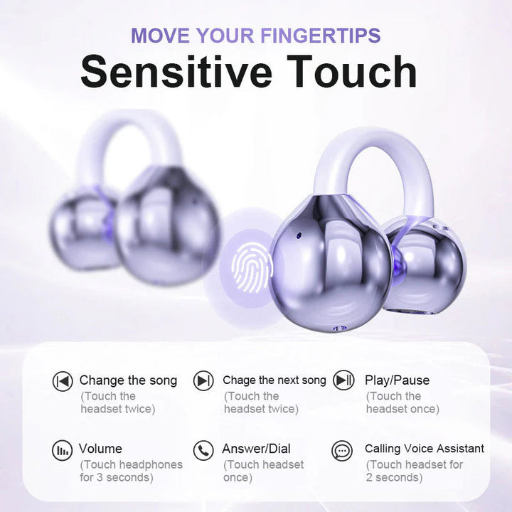 BowLift | AI Translation Open Ear Clip Bluetooth Headphone