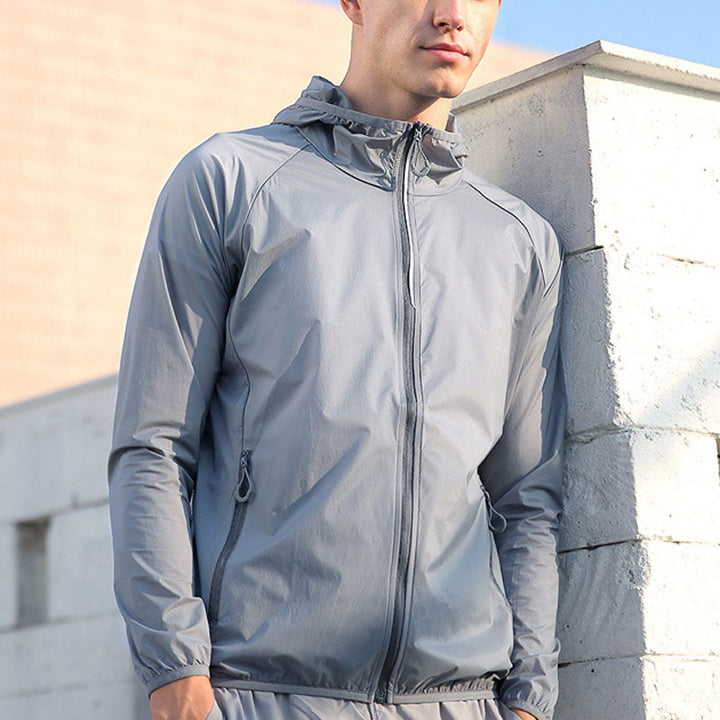 Ultralight UV Protection Clothing with High Collar and Side Pockets