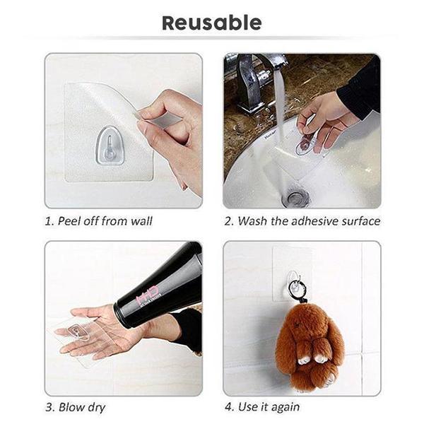 BowLift | Reusable Anti-skid Traceless Hooks (20 PCS)