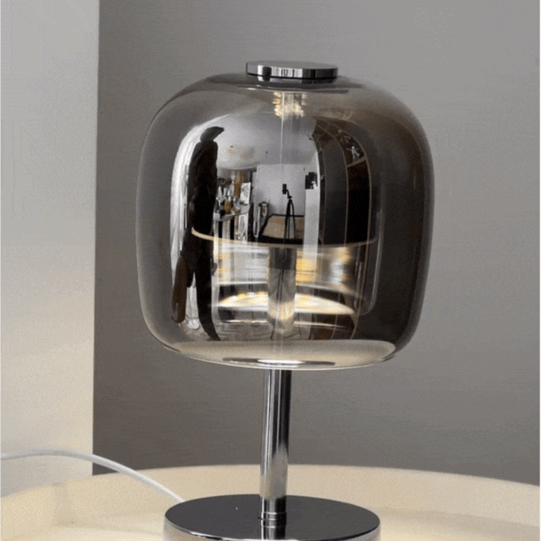 Portable - Elegant table lamp made of mirror glass Bowlift