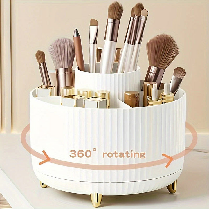 BowLift | Makeup Organiser | 360° Rotating Storage Rack for Vanity