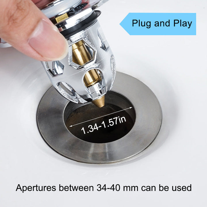 Universal Sink Drain Stopper for 34–40 mm Drains