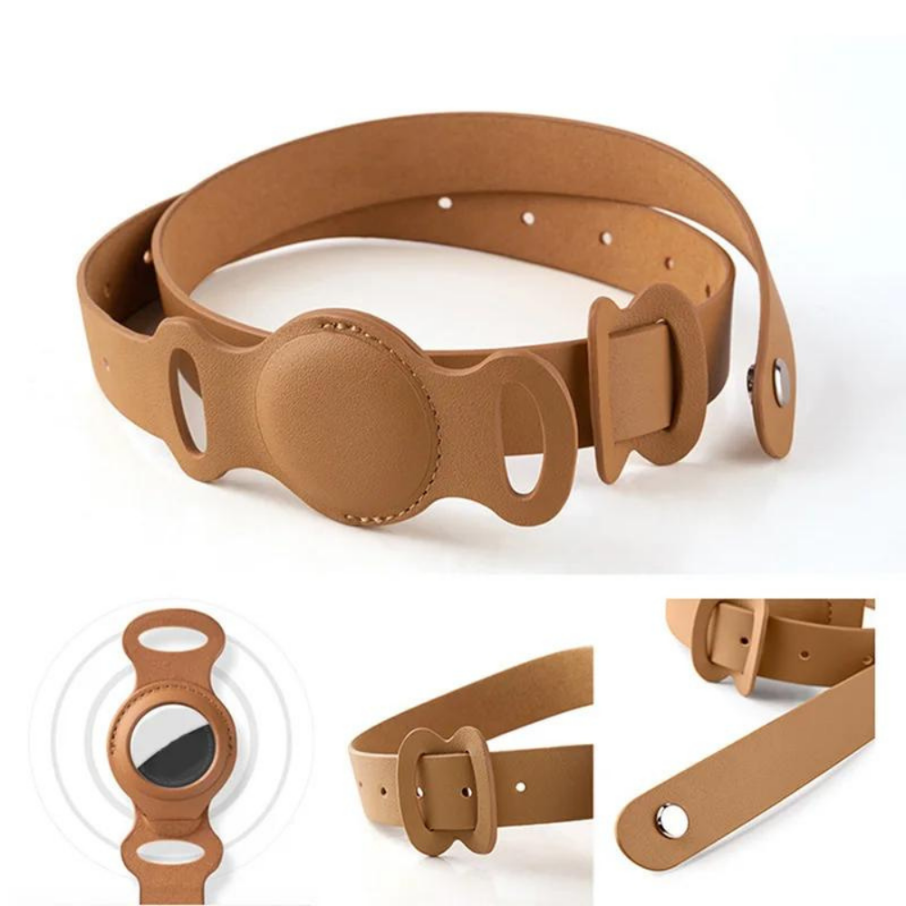 LuxeLeather • AirTag Dog Collar