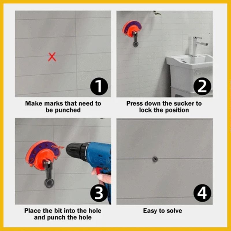 BowLift | Glass Tile Hole Opener Drill Positioner