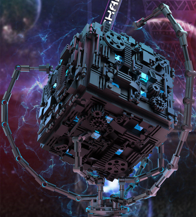 Puzzle Unlock Box with Five-Element Cipher and Centrifugal Mechanisms