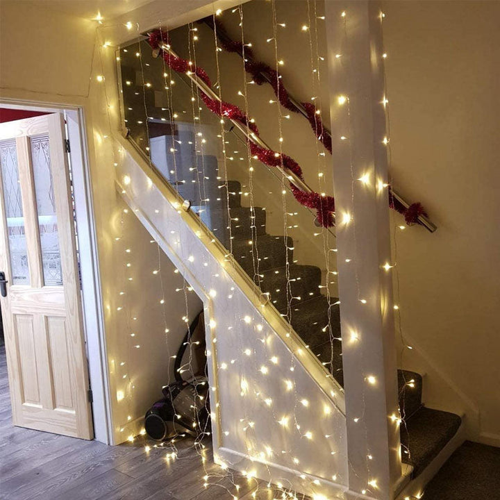 BowLift | Twinkle Star 300 LED Window Curtain String Light