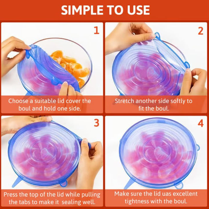 BowLift | Reusable elastic silicone food storage cover