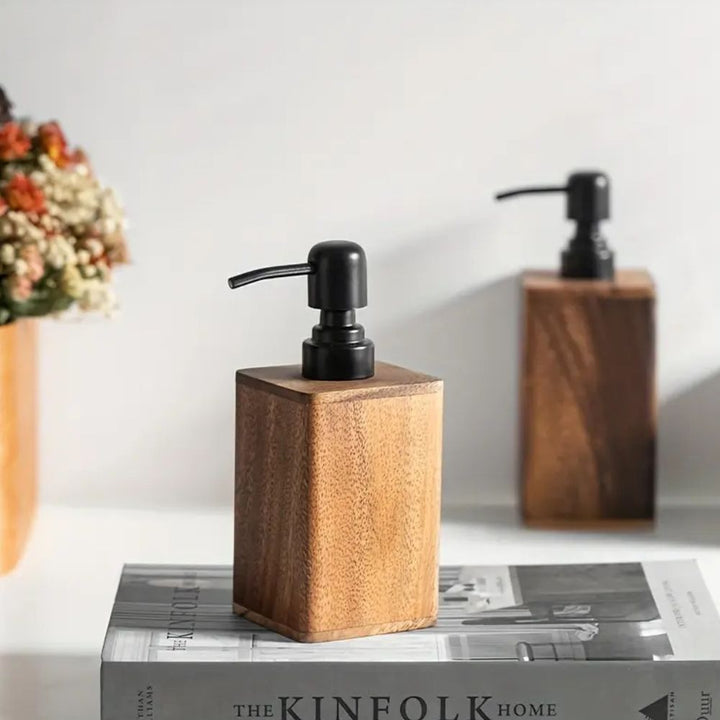 BowLift | Walnut Aura Lotion & Soap Dispenser