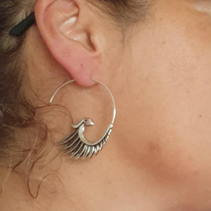BowLift | Vintage Peacock Tassel Earrings