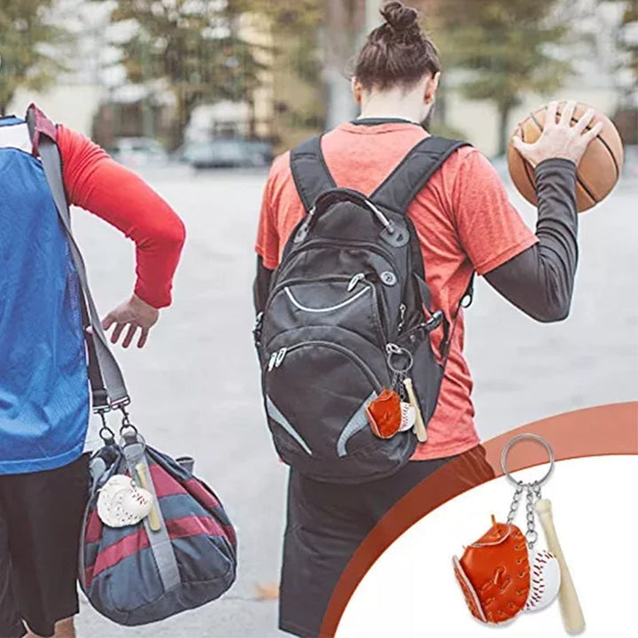 BowLift | Mini Baseball Glove Set Charm Keychain
