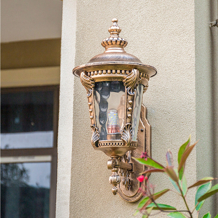BowLift | Outdoor Vintage Glass Wall Lantern Light