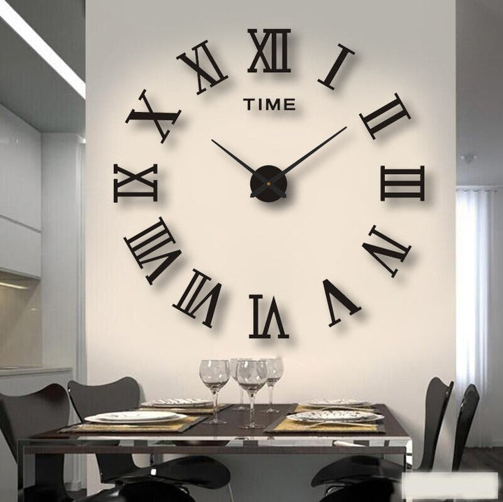BowLift | Unique Black Wall Clock | Innovative Design, Quartz Movement & Ideal for Home Decor