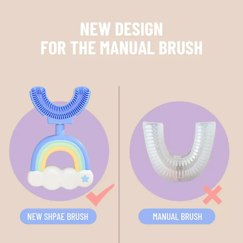 BowLift | Children's Rainbow U-shaped Toothbrush