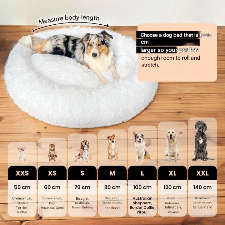 BowLift | FluffyNest Comfort Dog Bed – Orthopedic Plush Sleeping Cushion for Dogs