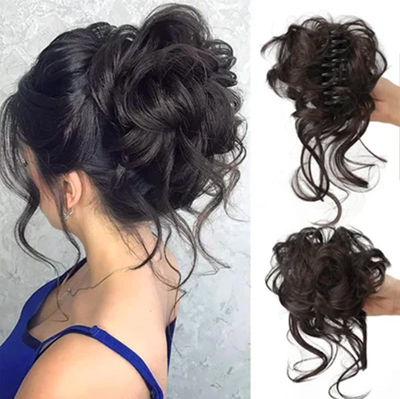 Hair bun ponytail with clip | Bowlift