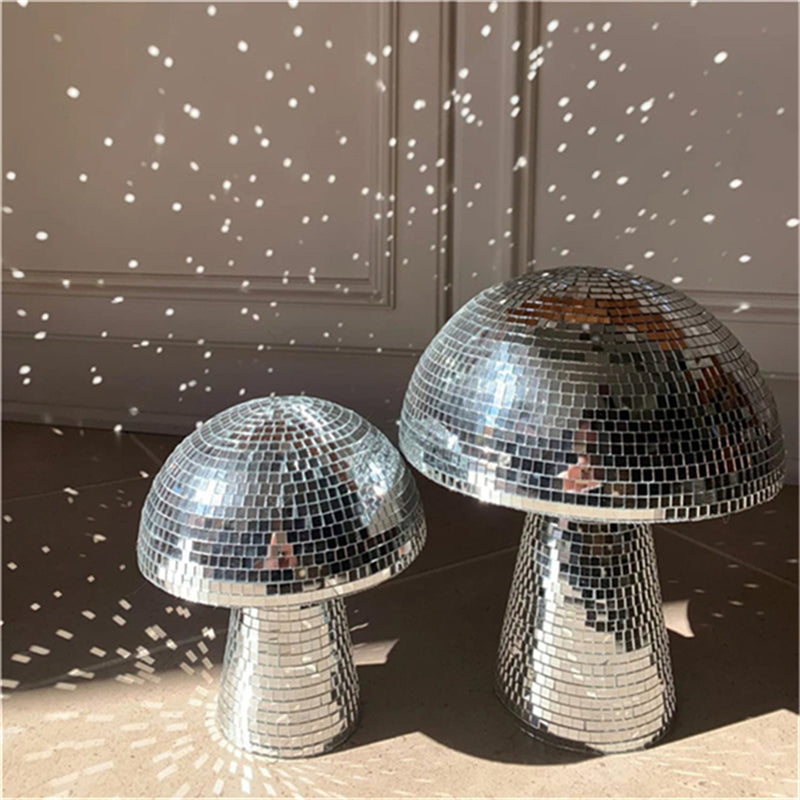 Mushroom Disco Ball Table Decoration with Reflective Finish