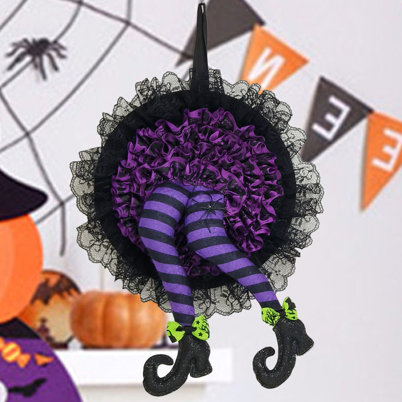BowLift | Halloween Witch Long Leg Wreath