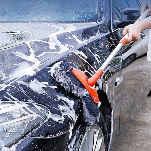 Retractable double-layer car wash brush Bowlift