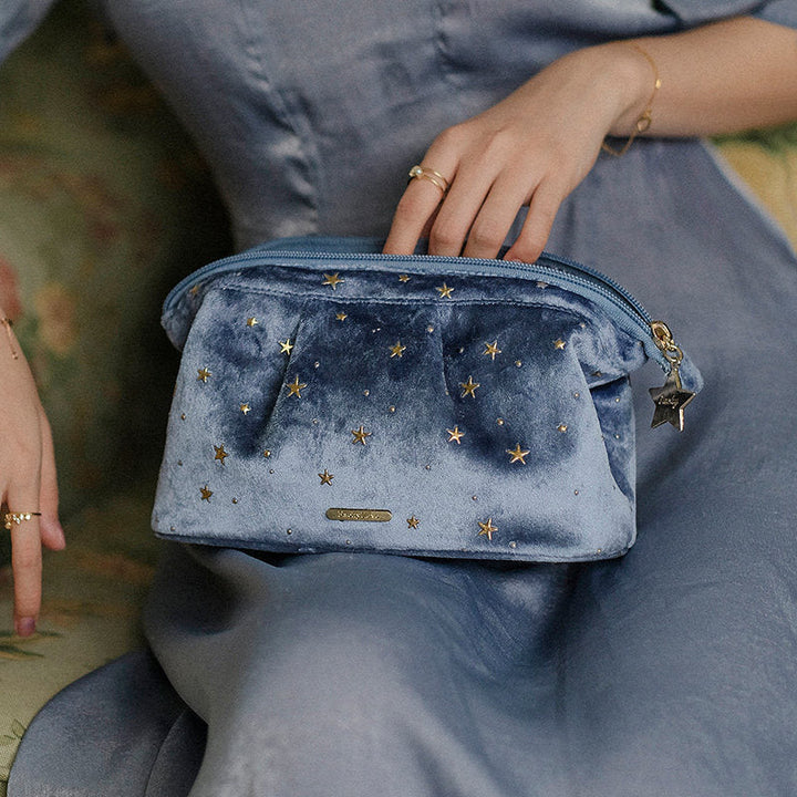 BowLift | Large capacity velvet cosmetic bag + wash bag