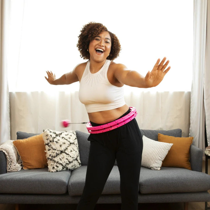 Weighted Fitness Hoop for At-Home Cardio Workouts
