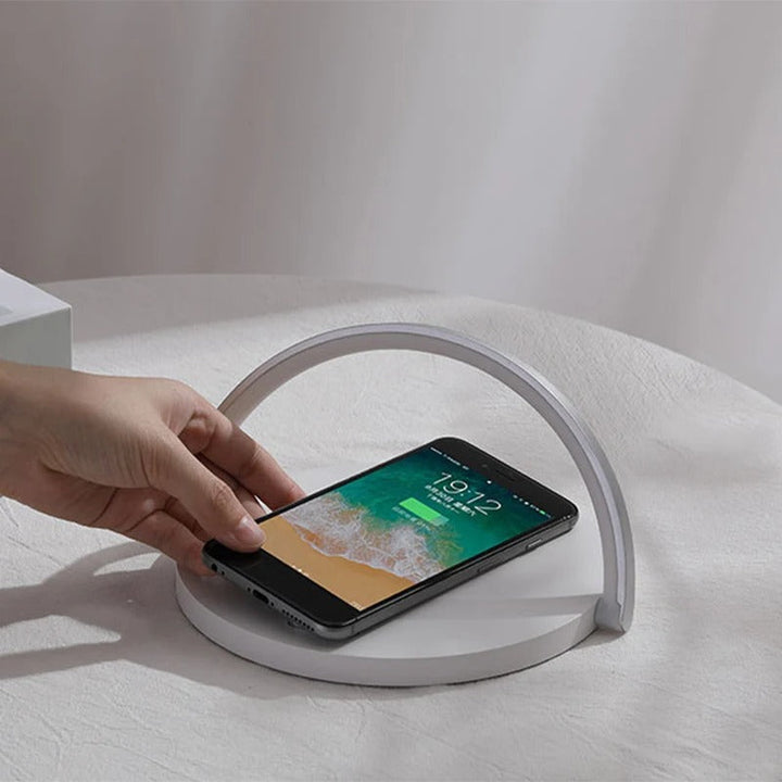 3-in-1 wireless charger, phone holder and LED lamp Bowlift