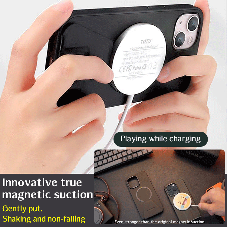 BowLift | Magnetic Wireless Charging Mobile Case for iPhone
