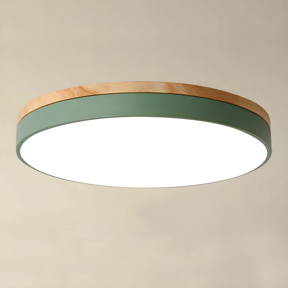 BowLift | Ceiling Lights Natural Wood Flush Mount Fixture