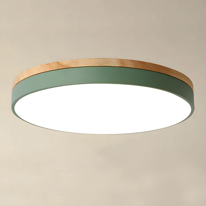 BowLift | Ceiling Lights Natural Wood Flush Mount Fixture
