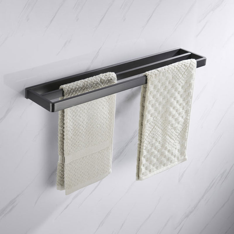 BowLift | Gray 5-piece modern bathroom accessory set made of stainless steel