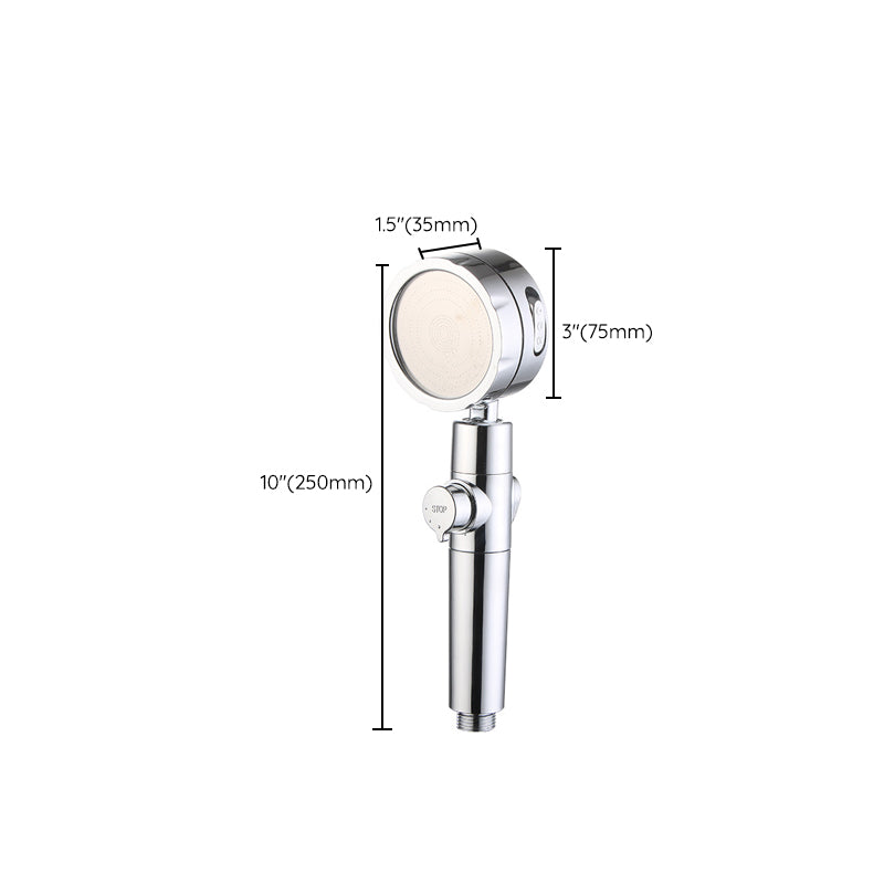BowLift | Modern Handheld Showerhead 3 Spray Round Metal Shower Heads