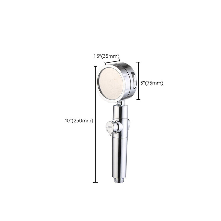 BowLift | Modern Handheld Showerhead 3 Spray Round Metal Shower Heads