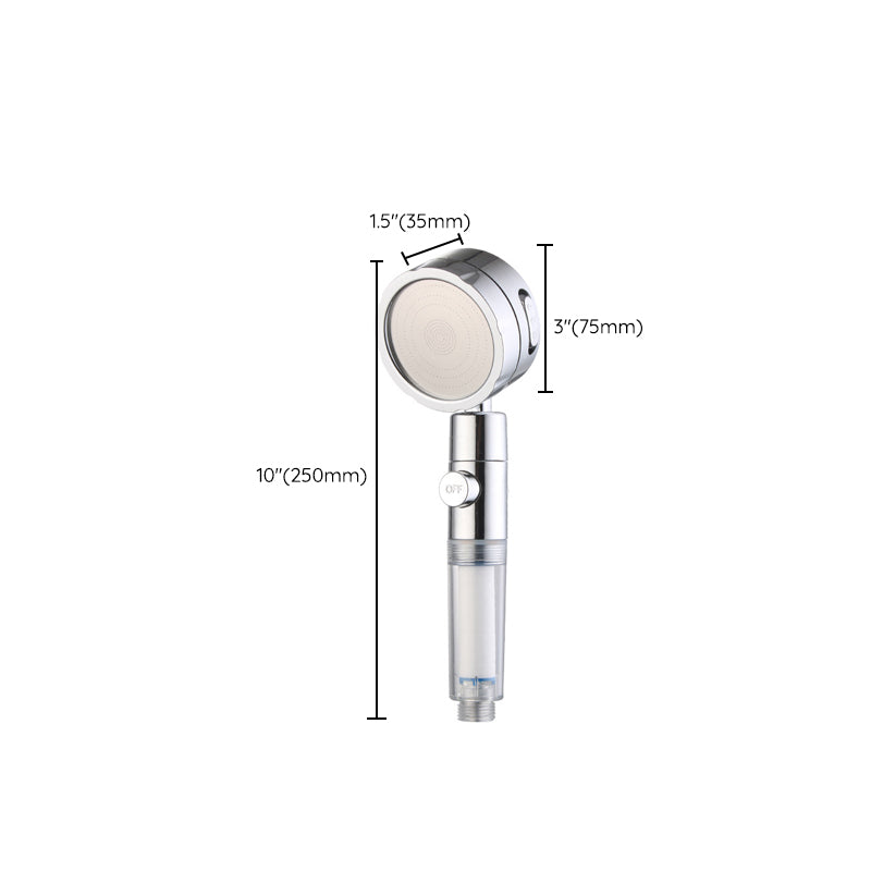 BowLift | Modern Handheld Showerhead 3 Spray Round Metal Shower Heads