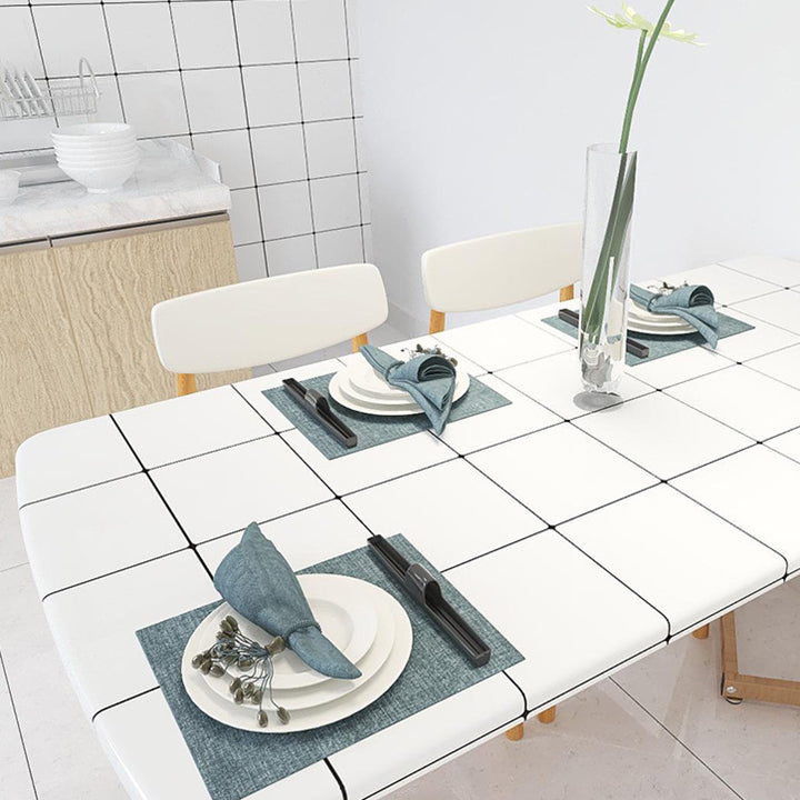 BowLift | White Peel & Stick Tile Mirror Plastic Grid Wallpaper for Kitchen and Bathroom