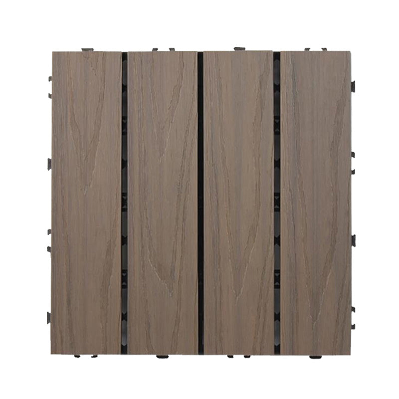BowLift | Square Patio Tiles Interlocking Striped Pattern Deck Board