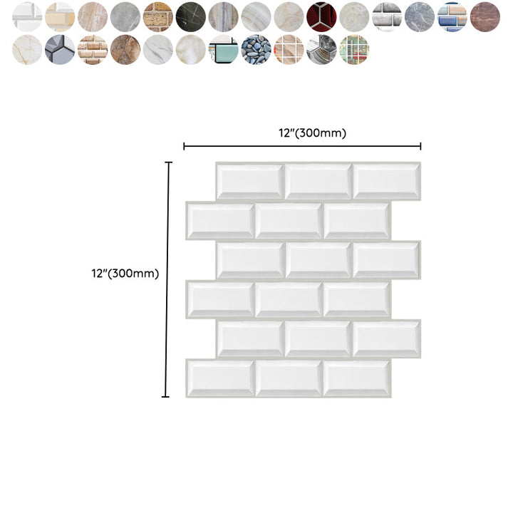 BowLift | Plastic Peel-and-Stick Tiles Indoor Subway Tiles Wallpaper with waterproof