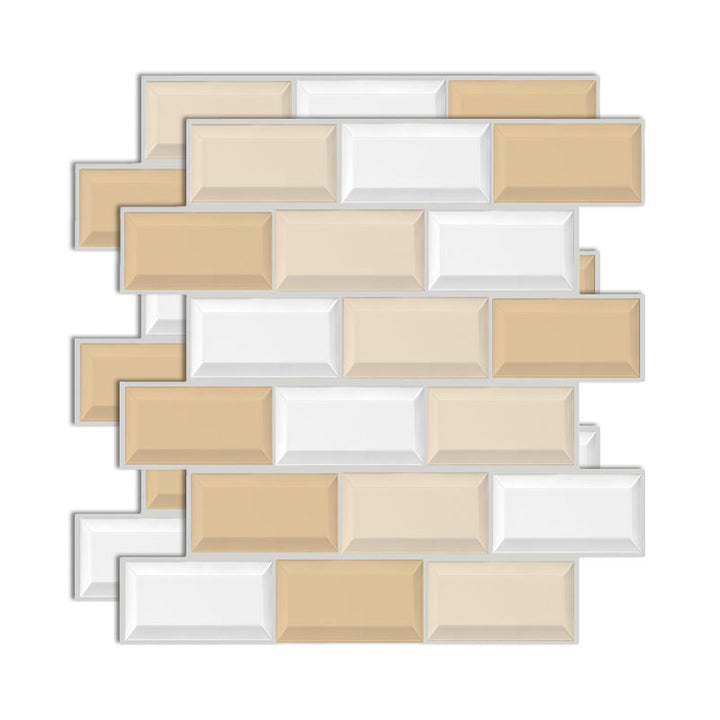 BowLift | Plastic Peel & Stick Subway Tile 3D Subway Tile with Slip-Resistant Surface