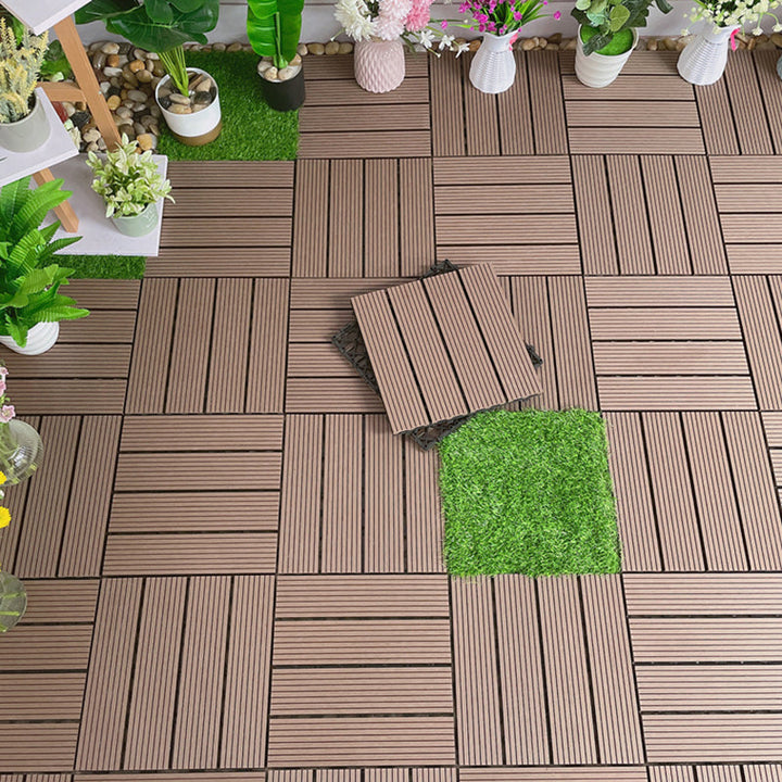 BowLift | Waterproof Decking Board Strips Composite Square Outdoor Decking Tile Terrace