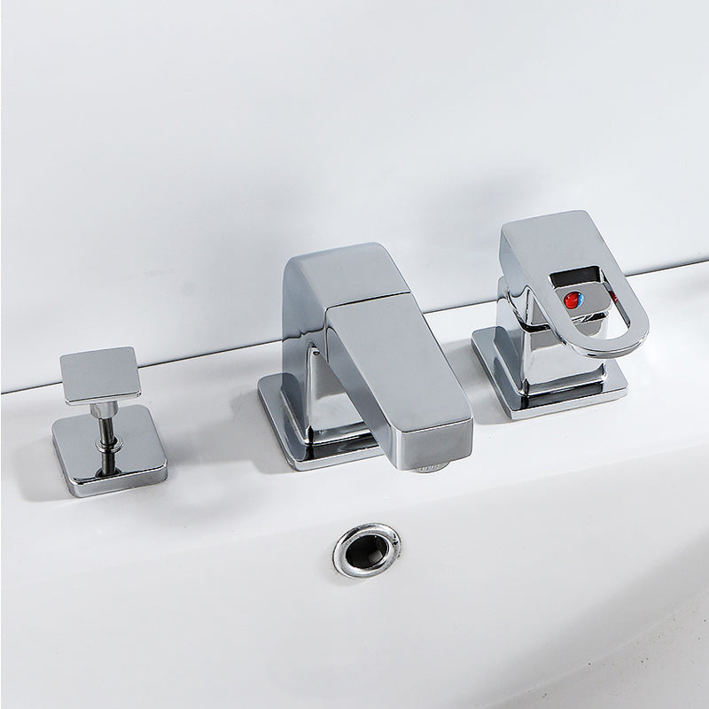 BowLift | Bathroom faucet lever handle brass handheld shower sink faucet