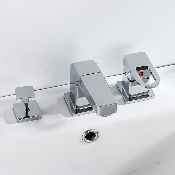 BowLift | Bathroom faucet lever handle brass handheld shower sink faucet