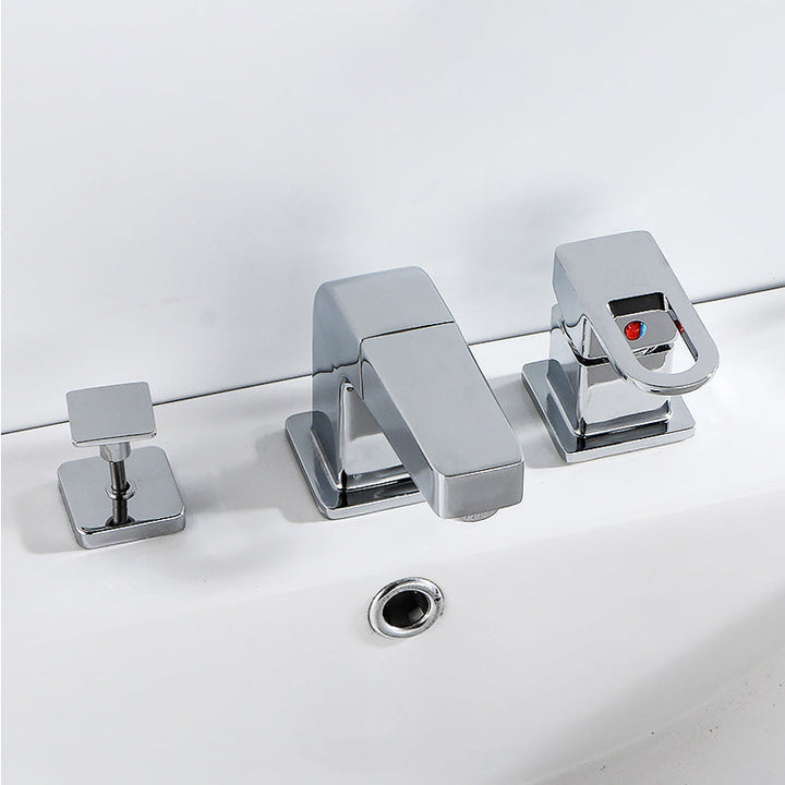 BowLift | Bathroom faucet lever handle brass handheld shower sink faucet