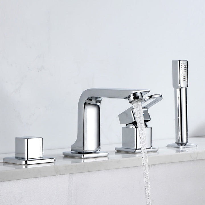 BowLift | Bathroom faucet lever handle brass handheld shower sink faucet
