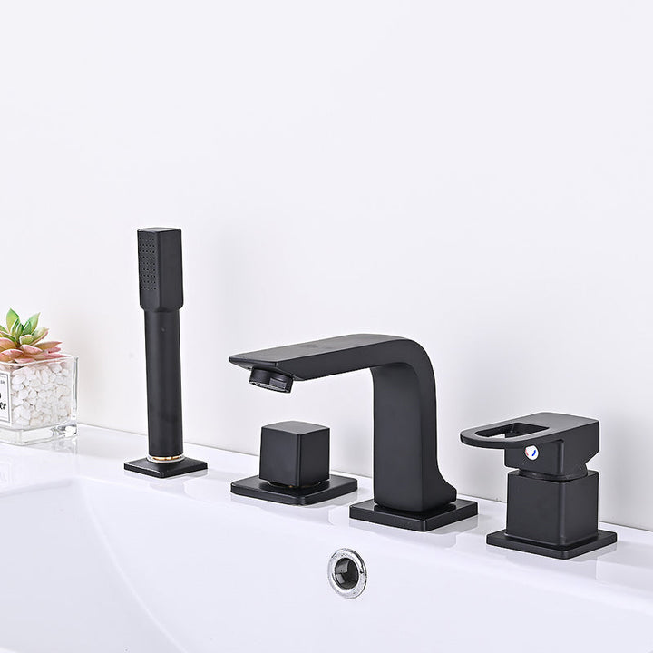 BowLift | Bathroom faucet lever handle brass handheld shower sink faucet