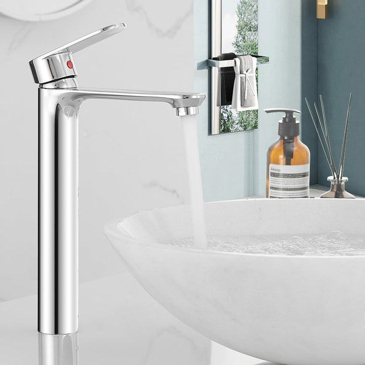 BowLift | Bathroom Sink Faucet Lever Handle Brass Monochrome Bathroom Faucet