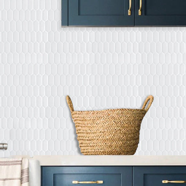 BowLift | Modern Peel & Stick Field Tile PVC Hexagon Mosaic Tile Peel and Stick Back Wall