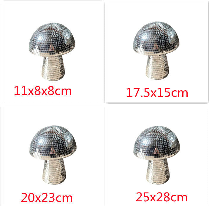 Mushroom Disco Ball Table Decoration with Reflective Finish