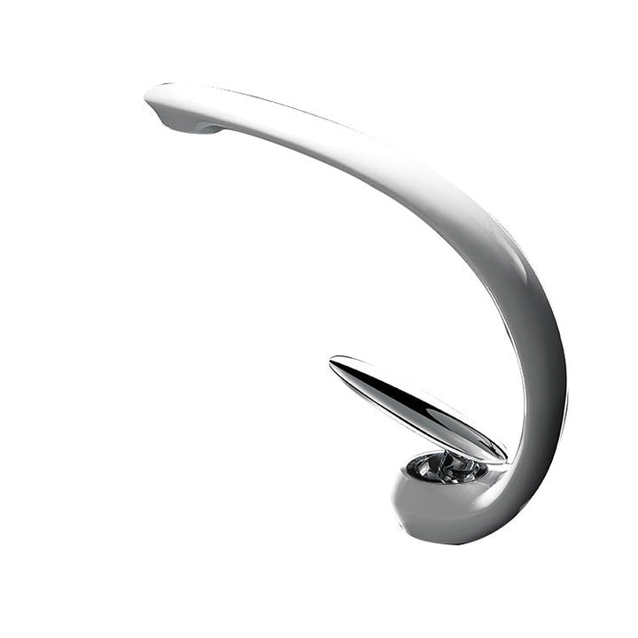 BowLift | Unique Bathroom Waterfall Spout Brass Basin Faucet