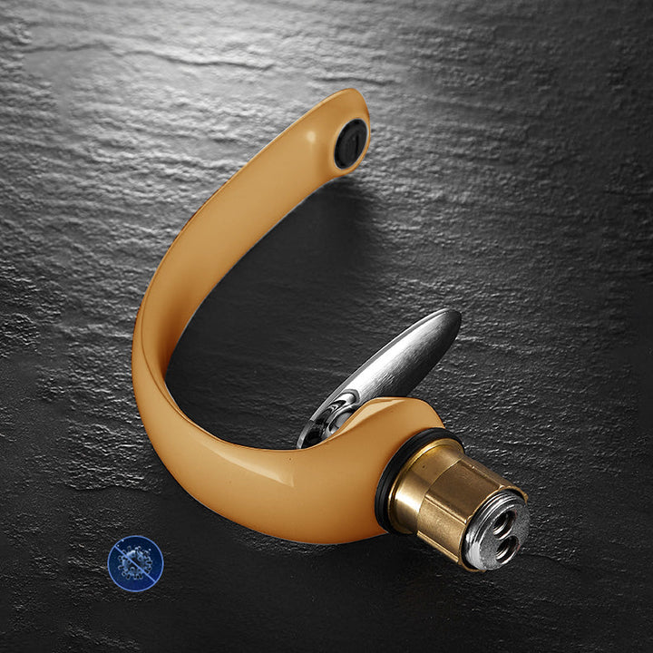 BowLift | Unique Bathroom Waterfall Spout Brass Basin Faucet