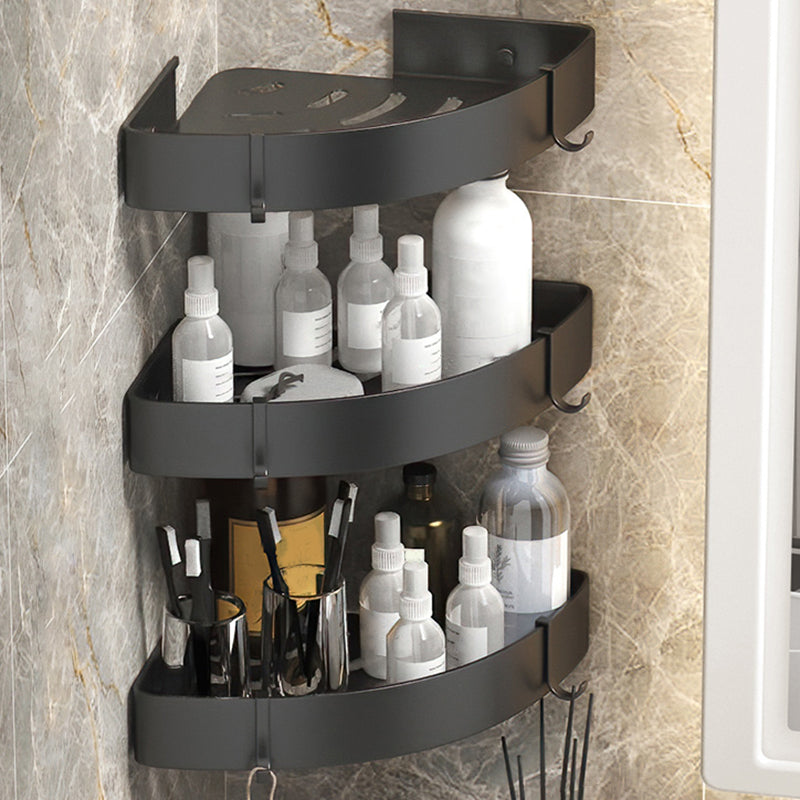 BowLift | Modern 2/3-piece Bathroom Set Stainless Steel Triangle Bath Shelf made of Aluminum
